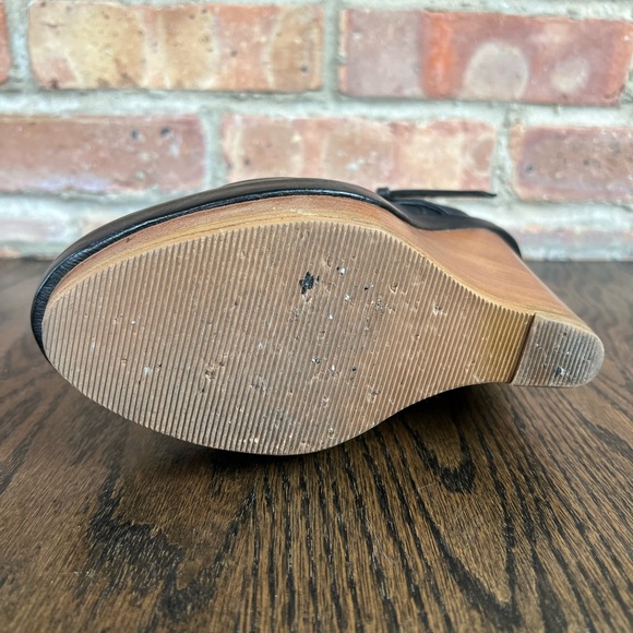 Ann Demeulemeester Black Wedge Lace Up Ankle Boots! - Picture 6 of 11